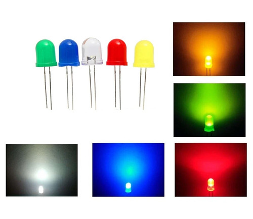 Led 10mm lumière diffused - 10mm,