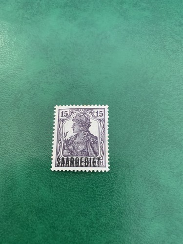 Timbre allemand saargebiet - saargebiet, 15