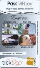  Carte cadeau - Tick&go - Pass