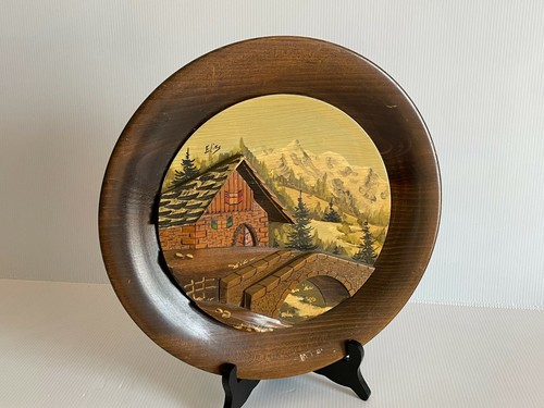 Ancienne assiette bois - en,
