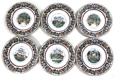 Limoges Chateau Petrus Philippe Deshoulieres Set Of 6-7.5" Plates
