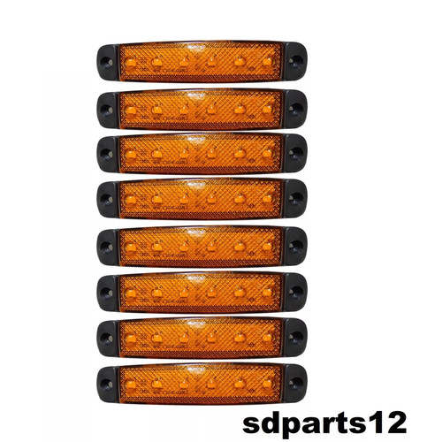 12v led orange feux - 6,