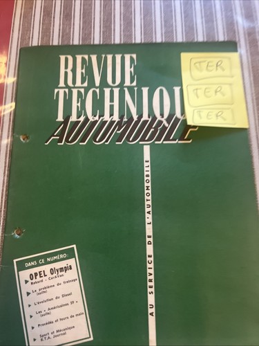 Revue technique opel - technique, olympia