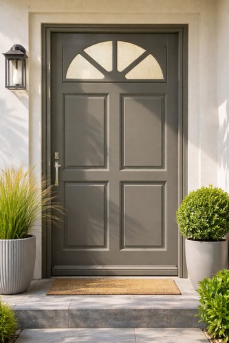 Porte entrée bois - d'entrée,