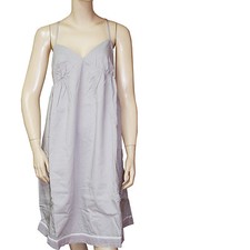 Robe fine bretelles LOLA ESPELETA coton gris femme