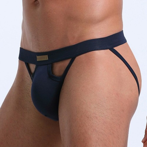 String slip jockstrap navy - string,