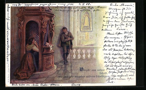Carte postale artiste e - d'artiste,
