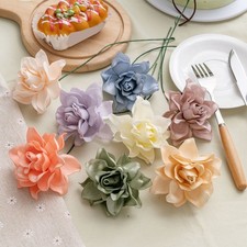 Lot de 5 fleurs de gardénia artificielles vibrantes matière EVA pour décorati