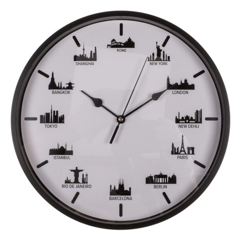 Horloge design villes monde - horloge,
