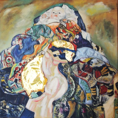 Copie gustav klimt bébé - de,
