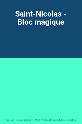 Saint nicolas bloc - bloc, magique