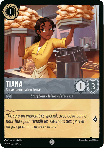 Tiana serveuse - -,