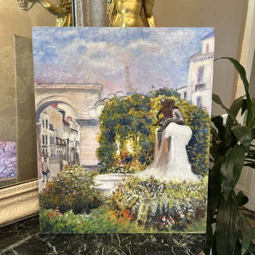 Tableau huile sur panneau - huile,