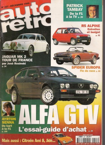 Auto retro 227 alfa - alfa, alfetta
