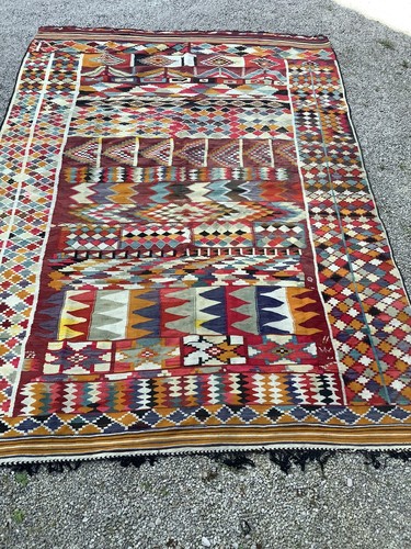 Tapis tisse ancien - tapis,