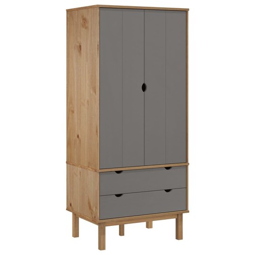 Garde robe otta marron gris - garde-robe,