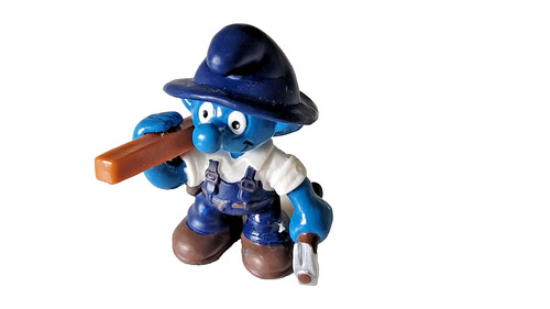 Schtroumpf charpentier modele - schtroumpf,
