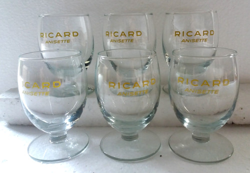 Lot anciens verres ricard - 6,