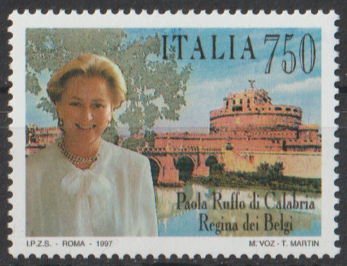 Italie timbre reine - ==, ★★