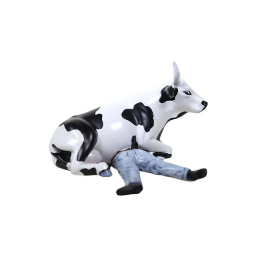 Cow parade vache - assise, sur