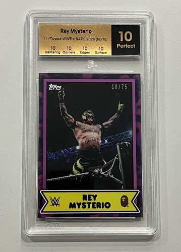 2025 topps wwe bape rey - x,