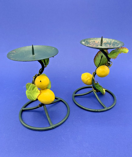 Paire bougeoirs vintage - paire,