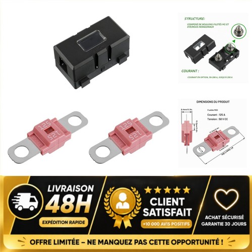 Porte fusible ans - +, 2