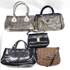 Celine   Hand Bag Shoulder Bag Tote Bag 5 set Black Leather 4801294