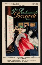 Cappiello. Grands Restaurants Poccardi. 1922. Devambez. Paris