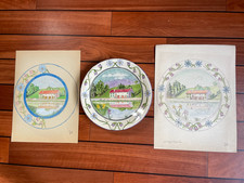 huile sur assiette J.B Maurice