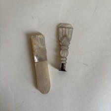 Étui Aiguille Cachet Nacre Carquois Époque Empire Début XIXe Siècle Objet Vertu