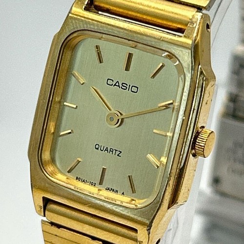Casio quartz gold dial - quartz,