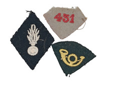 H20T/07/25 (REF25713) Petit lot d'écussons militaires français arméeFRENCH MEDAL