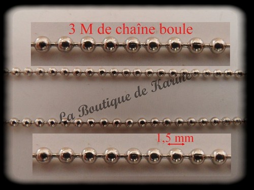 Chaine boule metal - de,