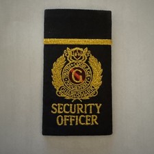 Vintage Security Police Officers Slip-On Shoulder Board Epaulets  (Guardsmark)