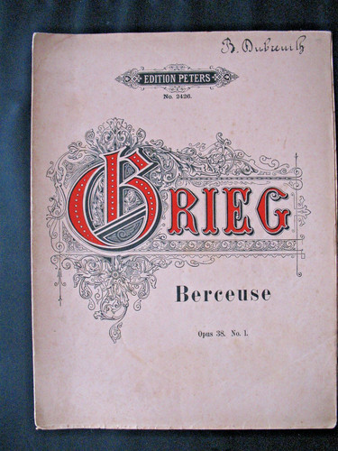 Grieg opus ed - grieg, 38