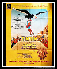 TINTIN PRISONERS OF SUN Large French Grande Vintage Movie Poster Original 1969