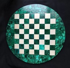 Table En Marbre 18" Échiquier