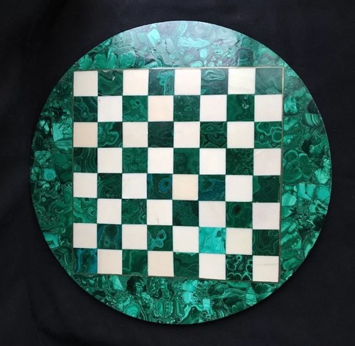 Table marbre échiquier - marbre, 18"