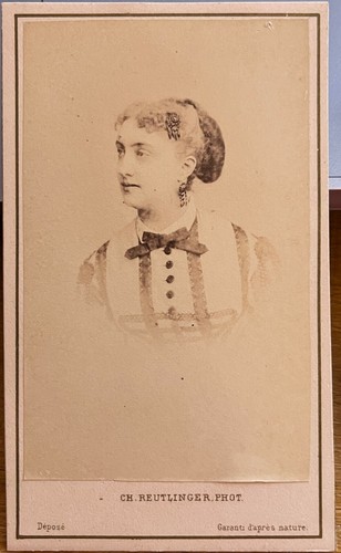 Reutlinger photo cdv - reutlinger,