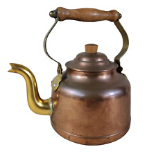 Very Nice Copper Kettle Teapot and Gold Brass Handle/Copper Brass Teapot