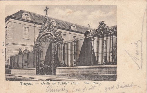 Antique postcard aube troyes - aube,
