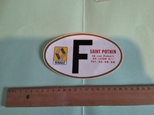 Ancien autocollant F