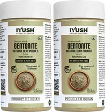 Poudre D'Argile Bentonite Iyush 400G Chaque Paquet De 2
