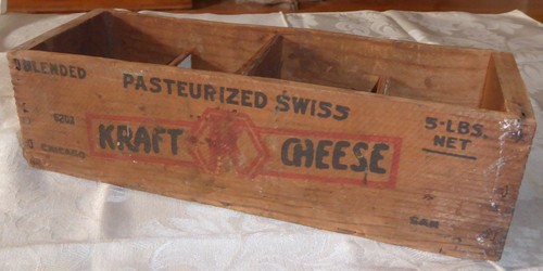 Vintage wooden 5lb - 5lb., kraft
