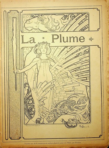 Mucha revue la - la, plume