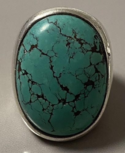 Bague argent massif turquoise - bague,