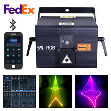 iOS Android Phone App 5W RGB iLDA DMX Animation DJ Stage Projector Laser Lights