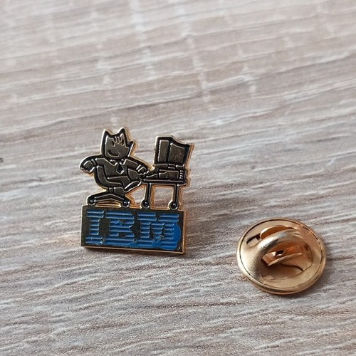 Ibm pin émaillé mascotte - ibm,