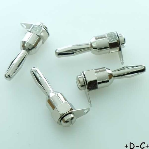 Fiche banane 4mm - , mâle